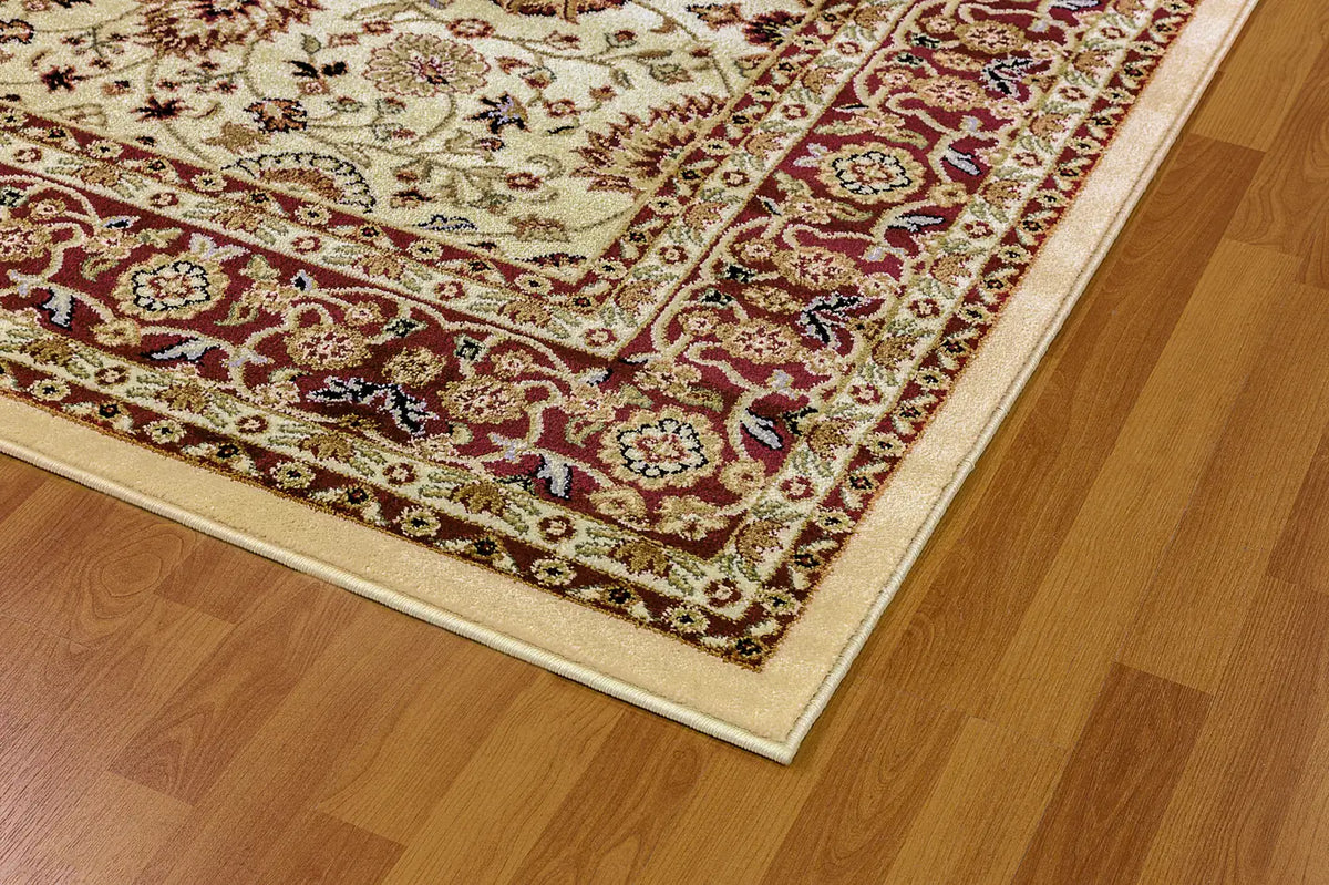 Dynamic Rugs Yazd 2803 Cream  /  Red Rugs - Corner
