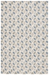 Safavieh Ebony 4'-0" x 6'-0" Rug in Ivory / Grey