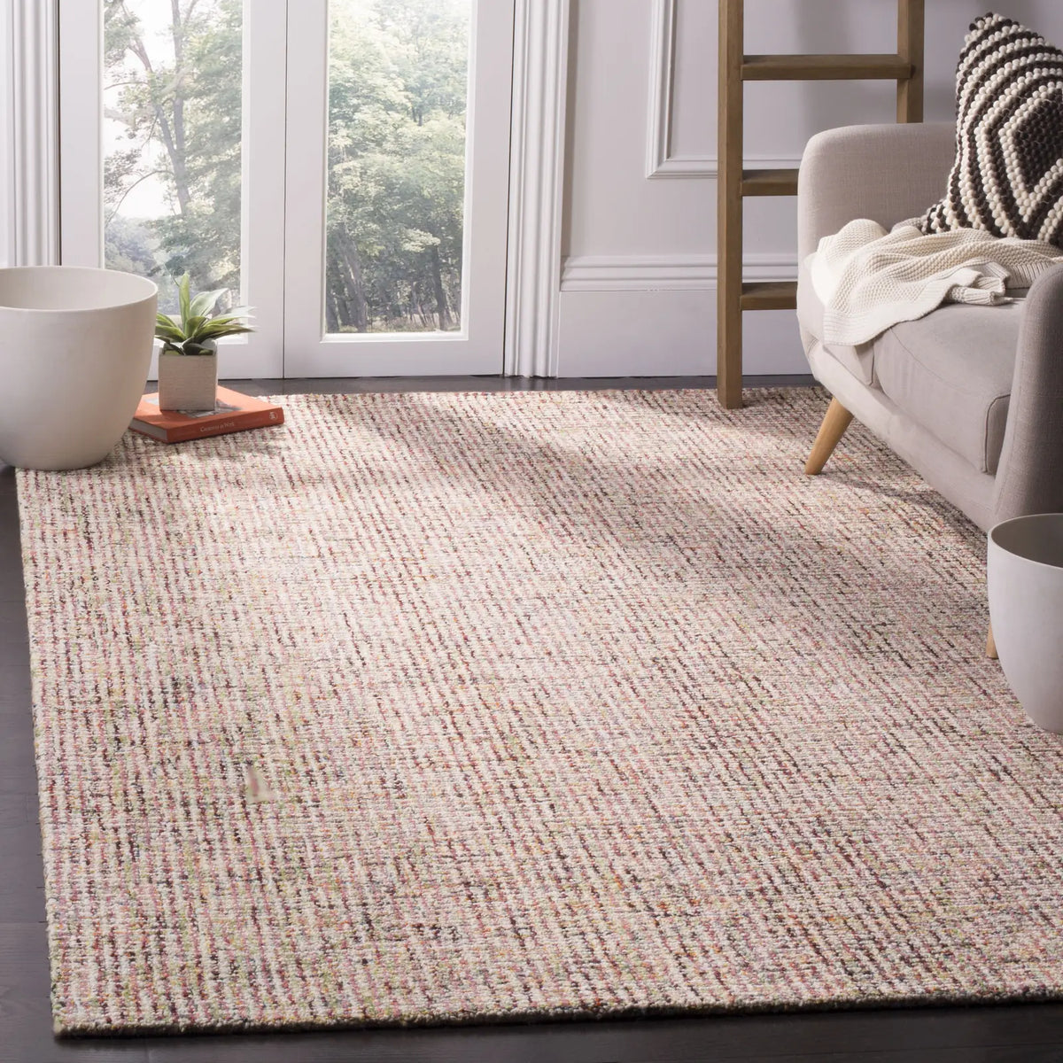 Safavieh Abstract 6'-0" x 9'-0" Rug in Beige / Rust