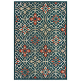 Oriental Weavers Sphinx Latitude 709B Blue / Orange Rugs - main flat