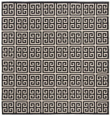 Safavieh Montauk 6'-0" x 6'-0" Rug in Black / Ivory