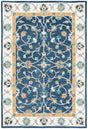 Safavieh Micro-Loop 4'-0" x 6'-0" Rug in Blue / Ivory