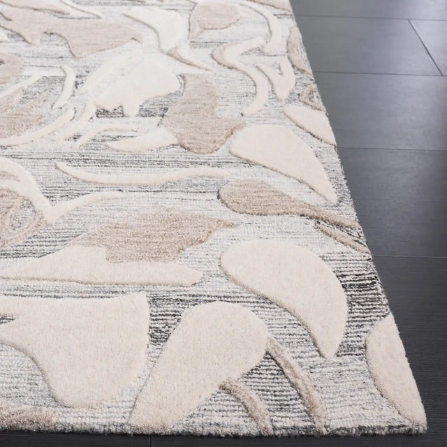 Safavieh Jardin 4'-0" x 6'-0" Rug in Grey / Ivory