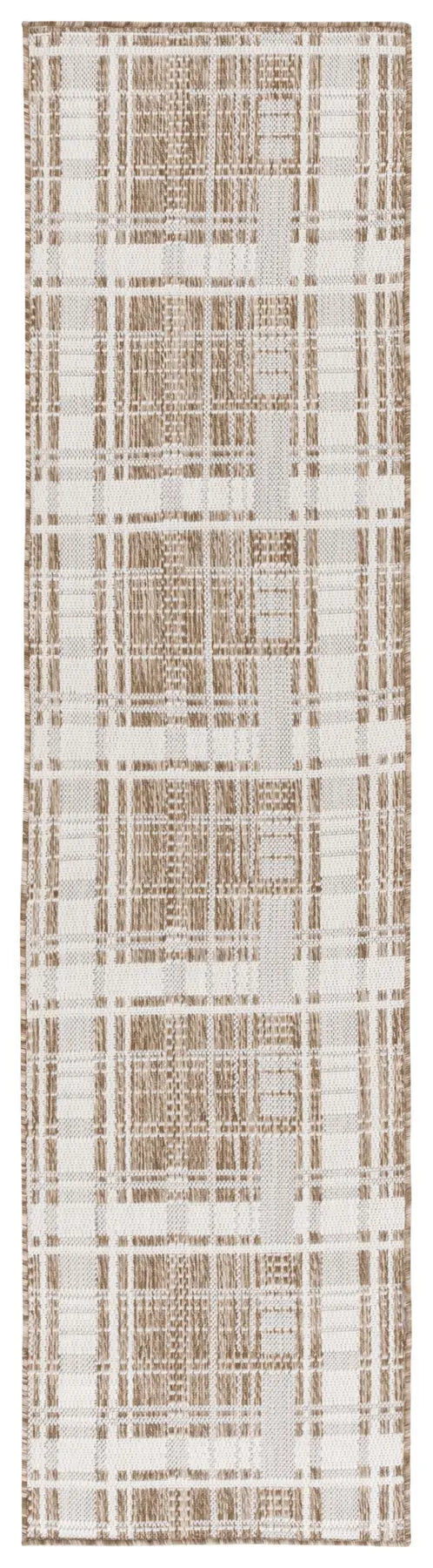 Safavieh Beach House 2'-0" x 8'-0" Rug in Brown / Ivory