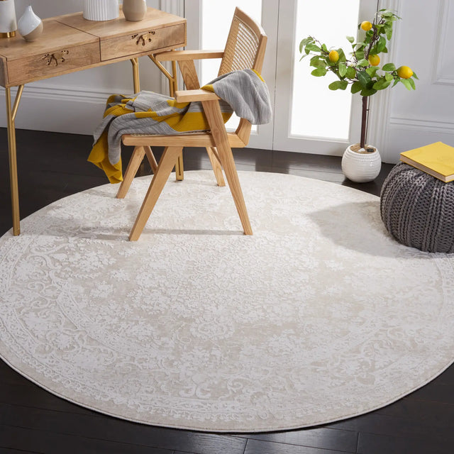 Safavieh Reflection 10'-0" x 10'-0" Rug in Creme / Ivory