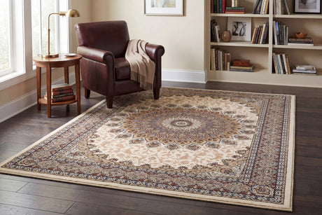 Dynamic Rugs Ancient Garden 57090 Ivory Rugs - Room