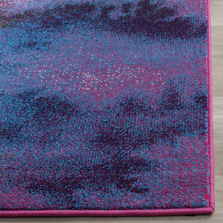 Safavieh Watercolor 4'-0" x 6'-0" Rug in Green / Fuchsia