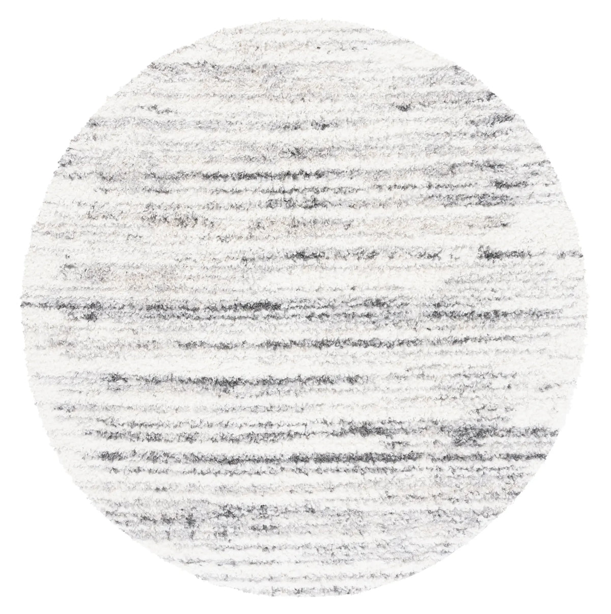 Safavieh Berber Shag 6'-7" x 6'-7" Rug in Ivory / Grey