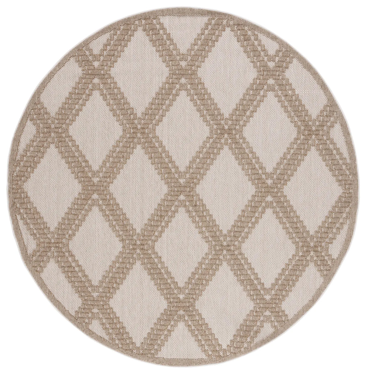 Safavieh Global 6'-7" x 6'-7" Rug in Beige / Brown