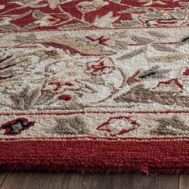 Safavieh Chelsea 8'-0" x 10'-0" Rug in Burgundy / Ivory