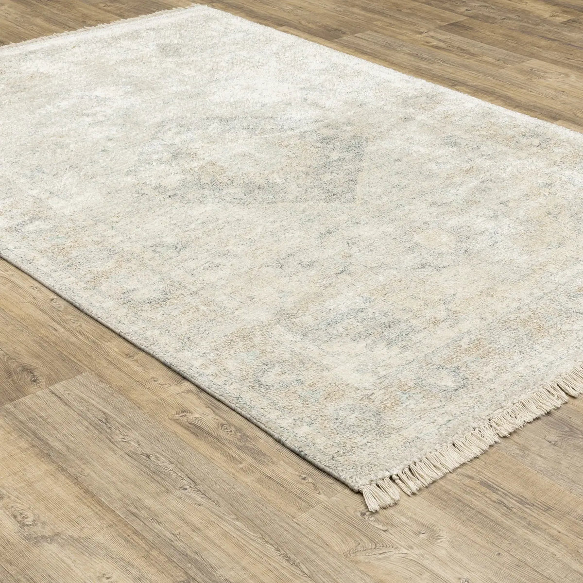Oriental Weavers Sphinx Malabar 45303 Beige/ Grey Rugs - angle detail