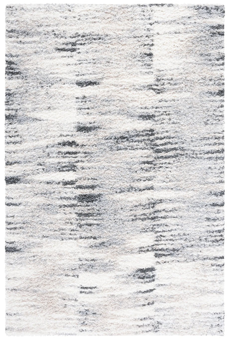 Safavieh Berber Shag 4'-5" x 6'-5" Rug in Grey / Ivory