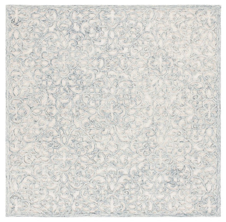 Safavieh Trace 6'-0" x 6'-0" Rug in Charcoal / Ivory
