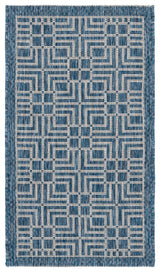 Safavieh Courtyard 2'-0" x 3'-7" Rug in Navy / Grey