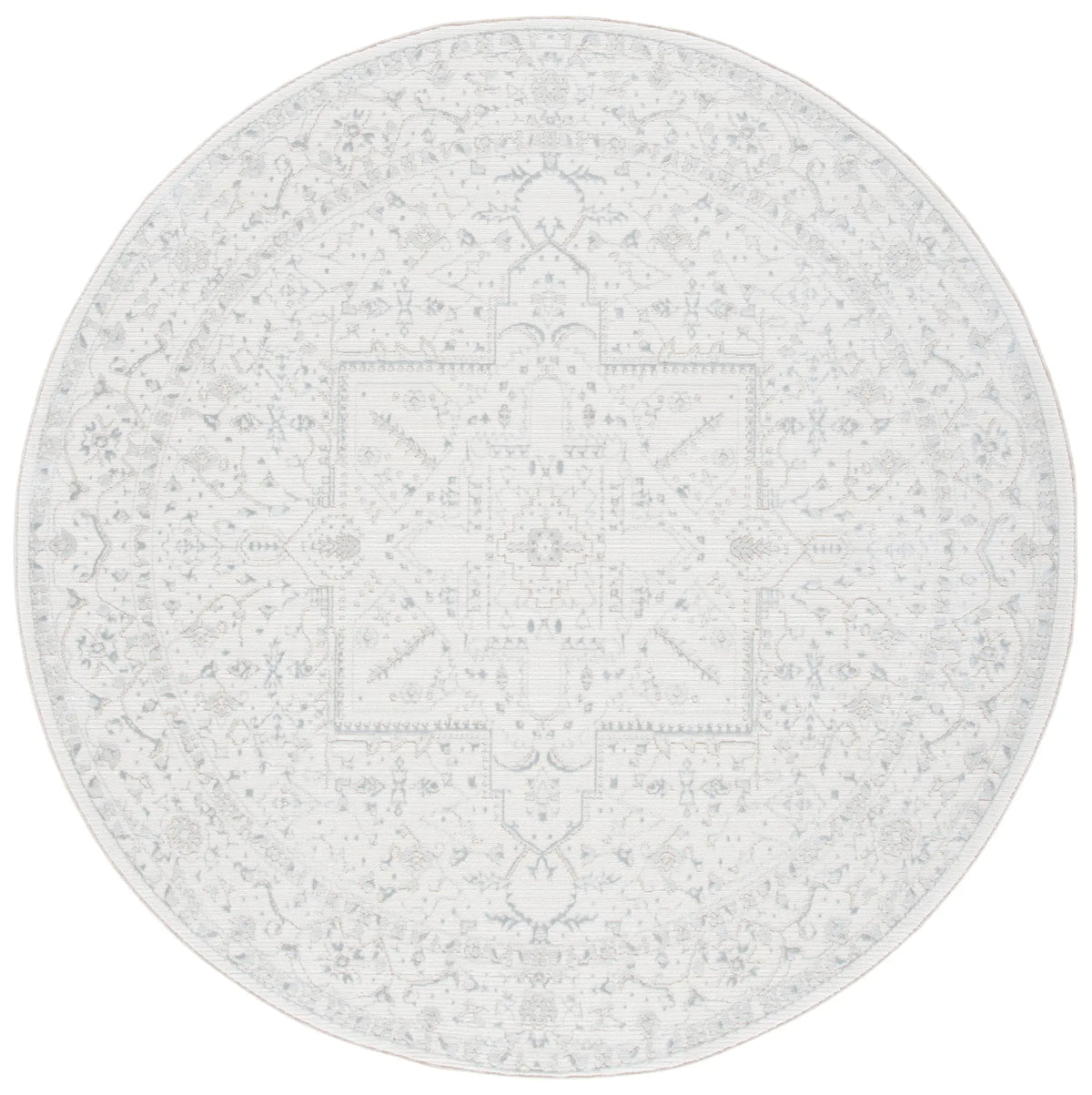 Safavieh Martha Stewart Sabrina 5'-0" x 5'-0" Rug in Ivory / Light Grey