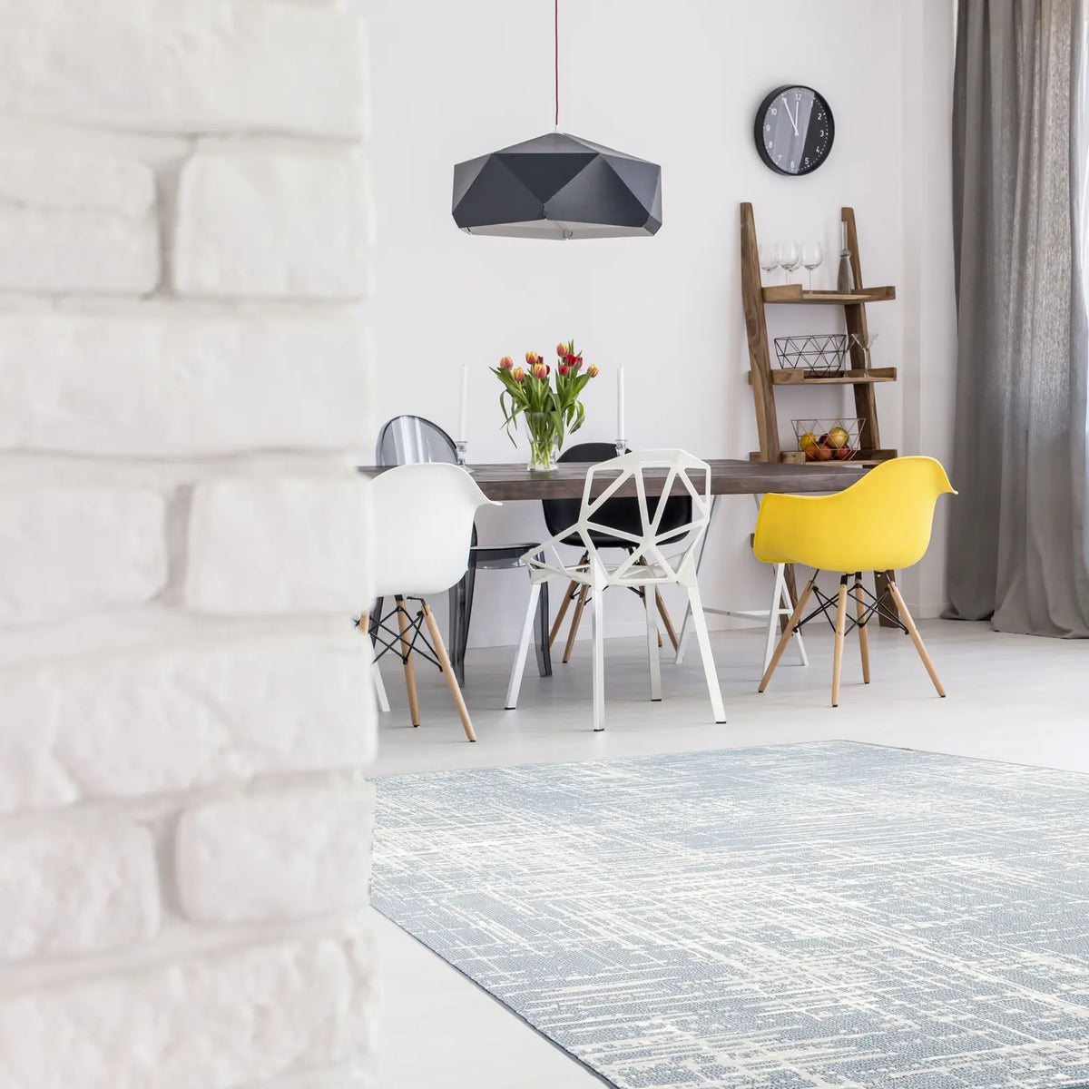 Dynamic Rugs Mysterio 12189 Blue Rugs - Room