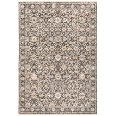 Oriental Weavers Sphinx Maharaja 071N1 Charcoal/Ivory Rugs - main flat
