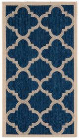 Safavieh Courtyard 2'-0" x 3'-7" Rug in Navy / Beige