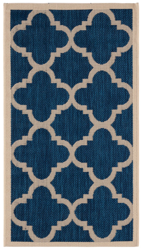 Safavieh Courtyard 2'-0" x 3'-7" Rug in Navy / Beige