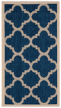 Safavieh Courtyard 2'-0" x 3'-7" Rug in Navy / Beige