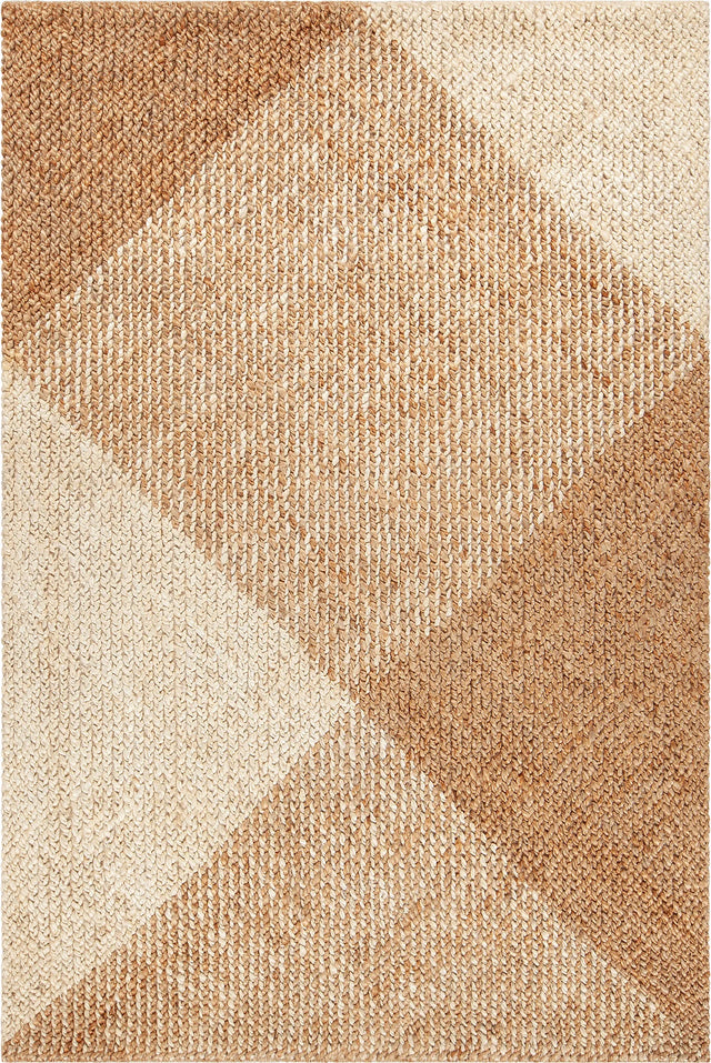 Chandra Aaliyah AAL-57700 Tan / Ivory rug, flat view