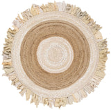 Safavieh Cape Cod 4'-0" x 4'-0" Rug in Beige / Natural