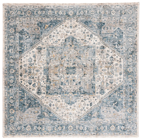 Safavieh Valencia 6'-4" x 6'-4" Rug in Ivory / Blue