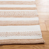 Safavieh Striped Kilim 4'-0" x 6'-0" Rug in Beige / Ivory