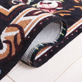 Safavieh Easy Care 4'-0" x 6'-0" Rug in Black / Pink