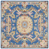 Safavieh Savonnerie 6'-0" x 6'-0" Rug in Blue / Ivory
