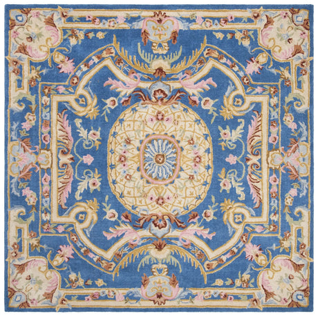 Safavieh Savonnerie 6'-0" x 6'-0" Rug in Blue / Ivory