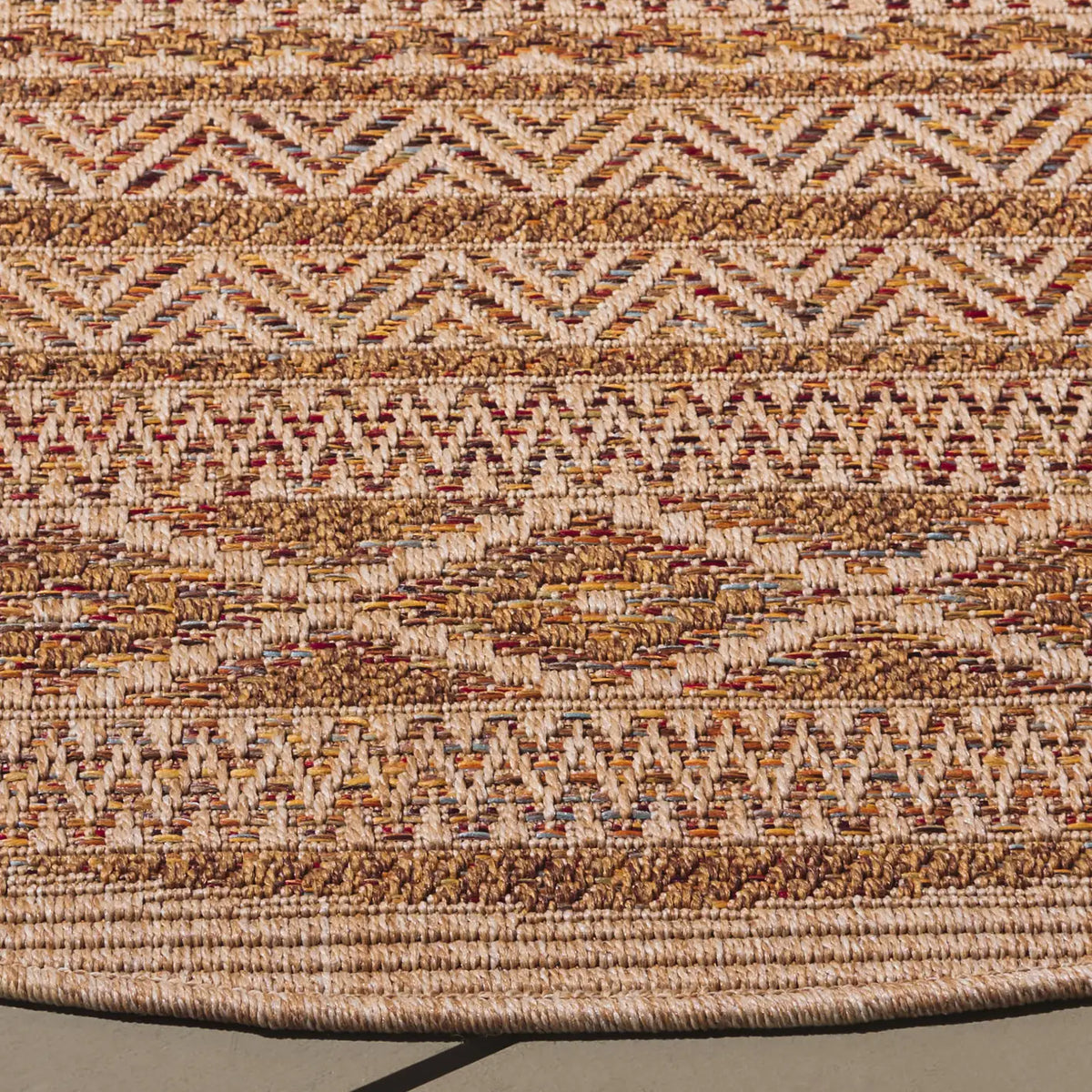 Safavieh Wicker 6'-7" x 6'-7" Rug in Natural / Brown