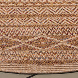 Safavieh Wicker 6'-7" x 6'-7" Rug in Natural / Brown
