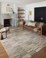 Loloi Darby Dar-01 Charcoal/Sand Rug - room scene 1