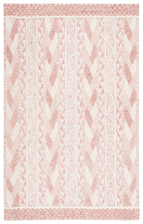 Safavieh Metro 4'-0" x 6'-0" Rug in Pink / Ivory