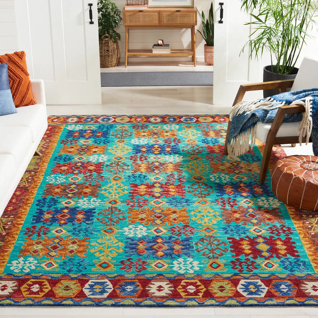 Safavieh Aspen 10'-0" x 14'-0" Rug in Blue / Red