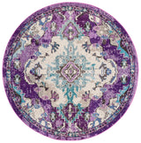Safavieh Madison 5'-0" x 5'-0" Rug in Lavender / Light Blue