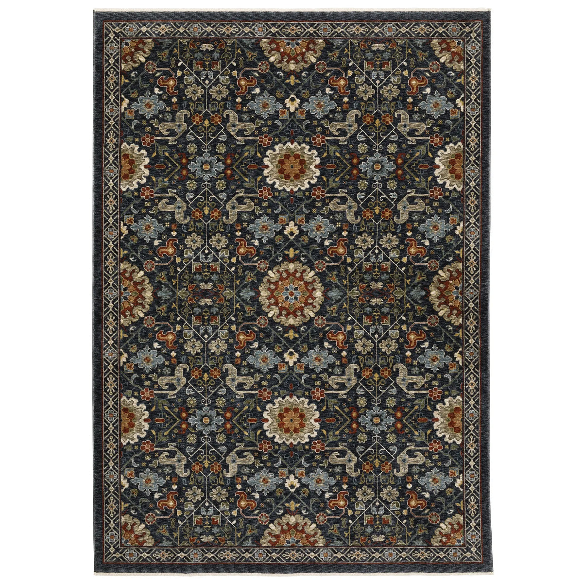 Oriental Weavers Sphinx Aberdeen 006B1 Blue/ Multi Rugs - main flat