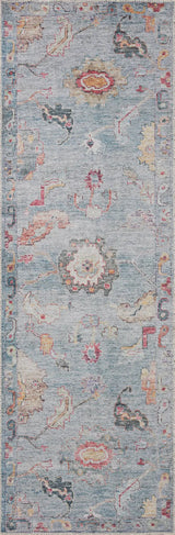 Loloi Elysium Ely-04 Denim/Multi Rug - runner flat