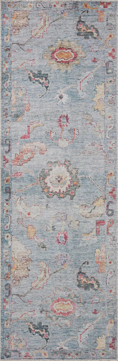 Loloi Elysium Ely-04 Denim/Multi Rug - runner flat