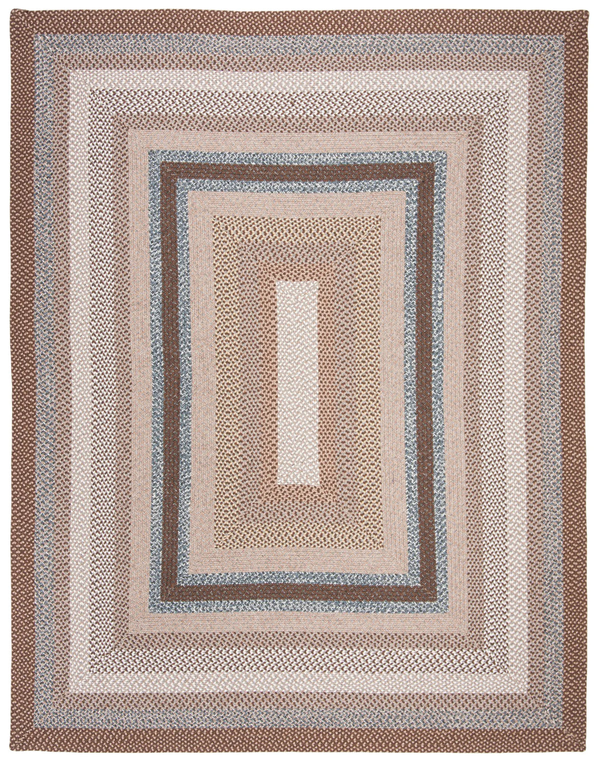 Safavieh Braided 10'-0" x 14'-0" Rug in Brown / Multi