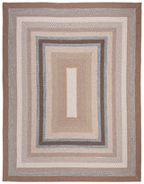 Safavieh Braided 10'-0" x 14'-0" Rug in Brown / Multi