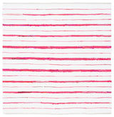 Safavieh Montauk 6'-0" x 6'-0" Rug in Red / Ivory