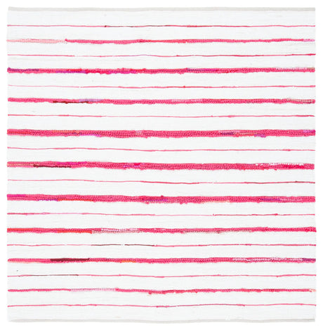 Safavieh Montauk 6'-0" x 6'-0" Rug in Red / Ivory