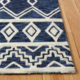 Safavieh Abstract 4'-0" x 6'-0" Rug in Navy / Ivory