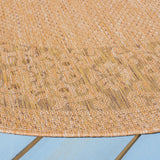 Safavieh Courtyard 6'-7" x 6'-7" Rug in Natural / Gold