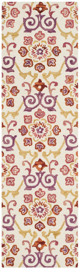 Safavieh Suzani 2'-3" x 8'-0" Rug in Ivory / Rust