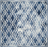 Safavieh Dip Dye 7'-0" x 7'-0" Rug in Navy / Ivory