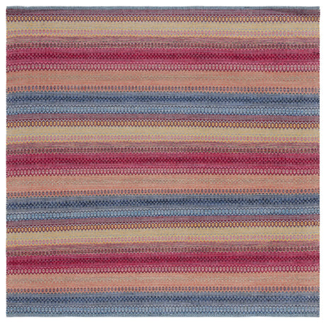 Safavieh Montauk 6'-0" x 6'-0" Rug in Blue / Red