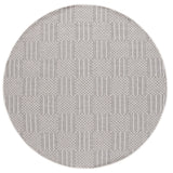 Safavieh Sisal All-Weather 6'-7" x 6'-7" Rug in Grey / Ivory